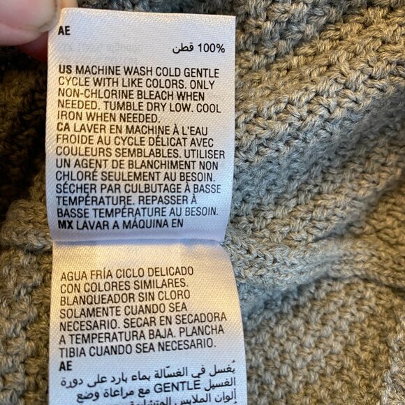 Club Room Cable Knit Shawl Collar Cardigan Men M Gray Grandpa Old Money Academia - Picture 15 of 16